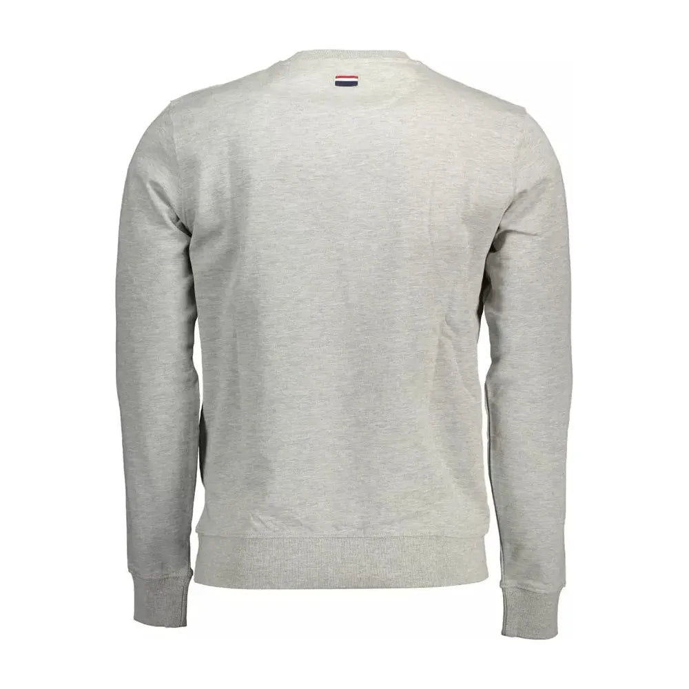 U.S. POLO ASSN. Gray Cotton Men Sweater U.S. POLO ASSN.