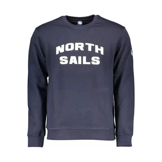 North Sails Blue Cotton Men Sweater North Sails