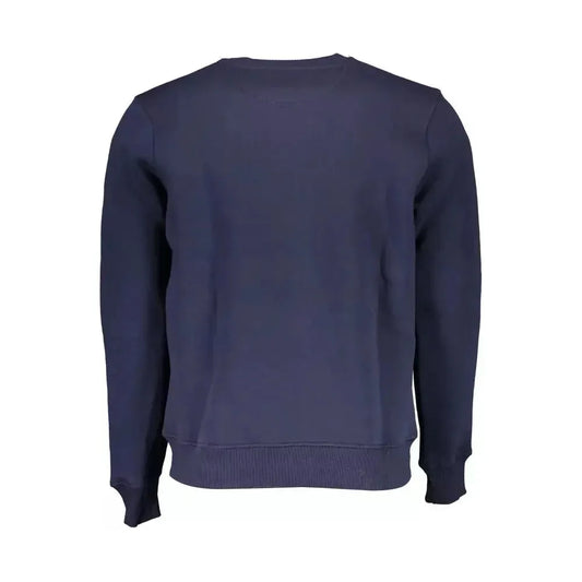 North Sails Blue Cotton Men Sweater North Sails