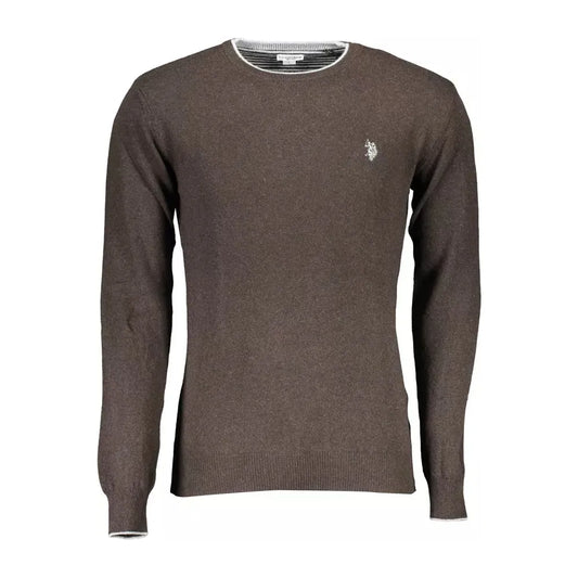 U.S. POLO ASSN. Brown Wool Men Sweater U.S. POLO ASSN.