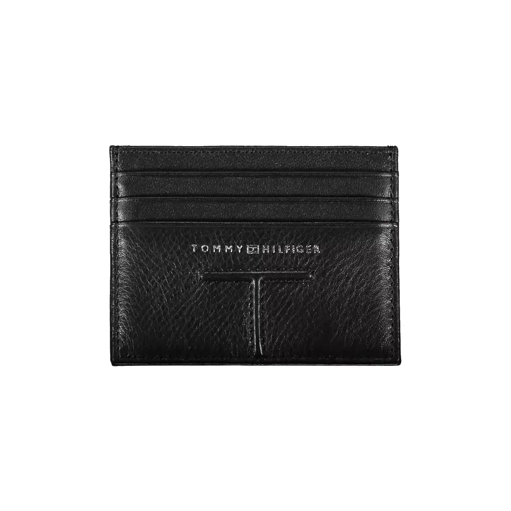 Tommy Hilfiger Black Leather Men Wallet Tommy Hilfiger