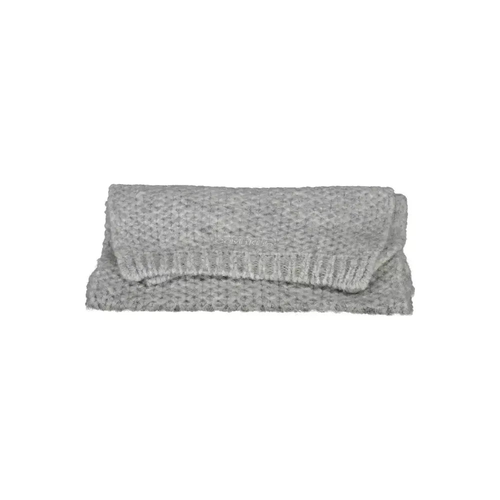 Calvin Klein Gray Alpaca Women Scarf Calvin Klein