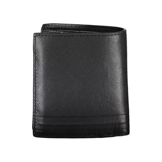 Tommy Hilfiger Black Leather Men Wallet Tommy Hilfiger