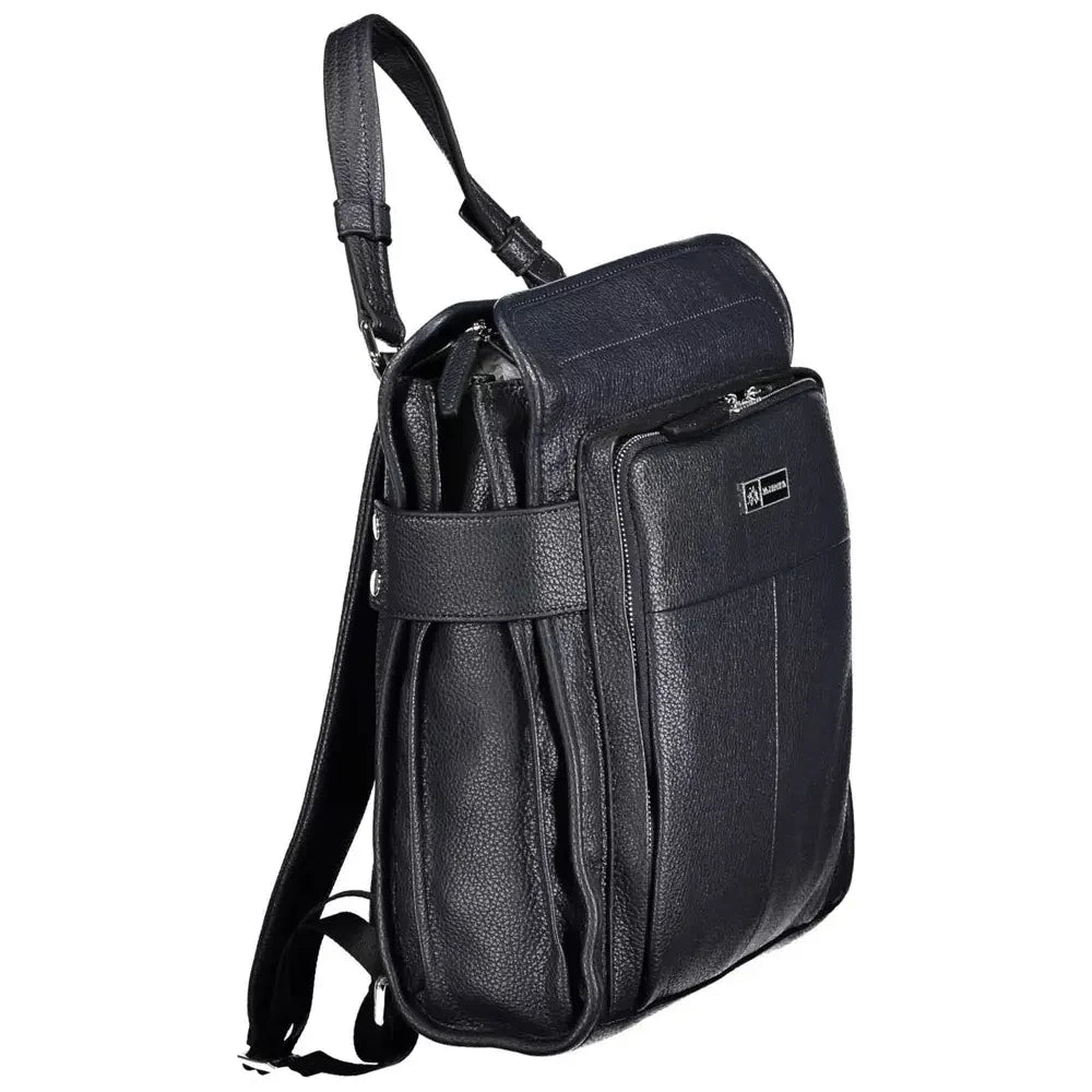 Front view with bag zipped and handles upright.