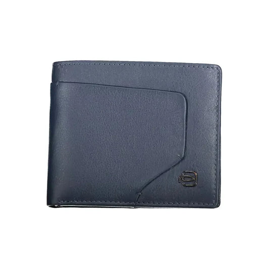 Piquadro Blue Leather Men Wallet Piquadro