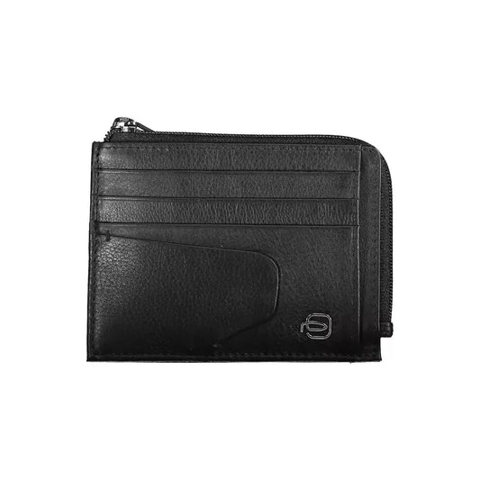 Piquadro Black Leather Men Wallet Piquadro