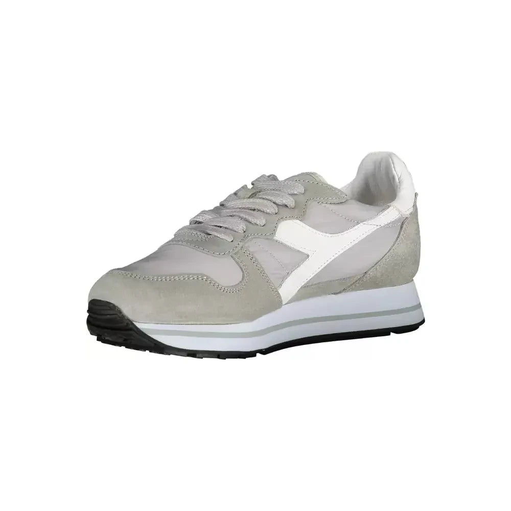 Diadora Gray Leather Women Sneaker Diadora