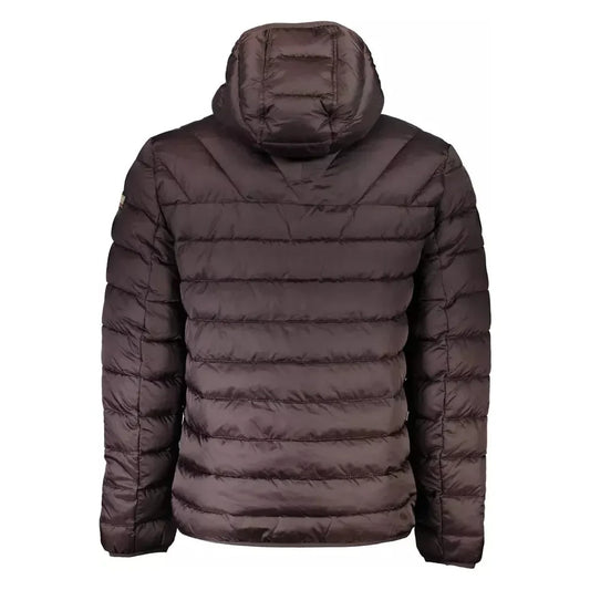 Napapijri Brown Polyamide Men Jacket Napapijri