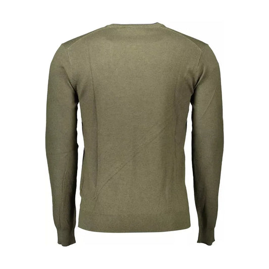 U.S. POLO ASSN. Green Viscose Men Sweater U.S. POLO ASSN.