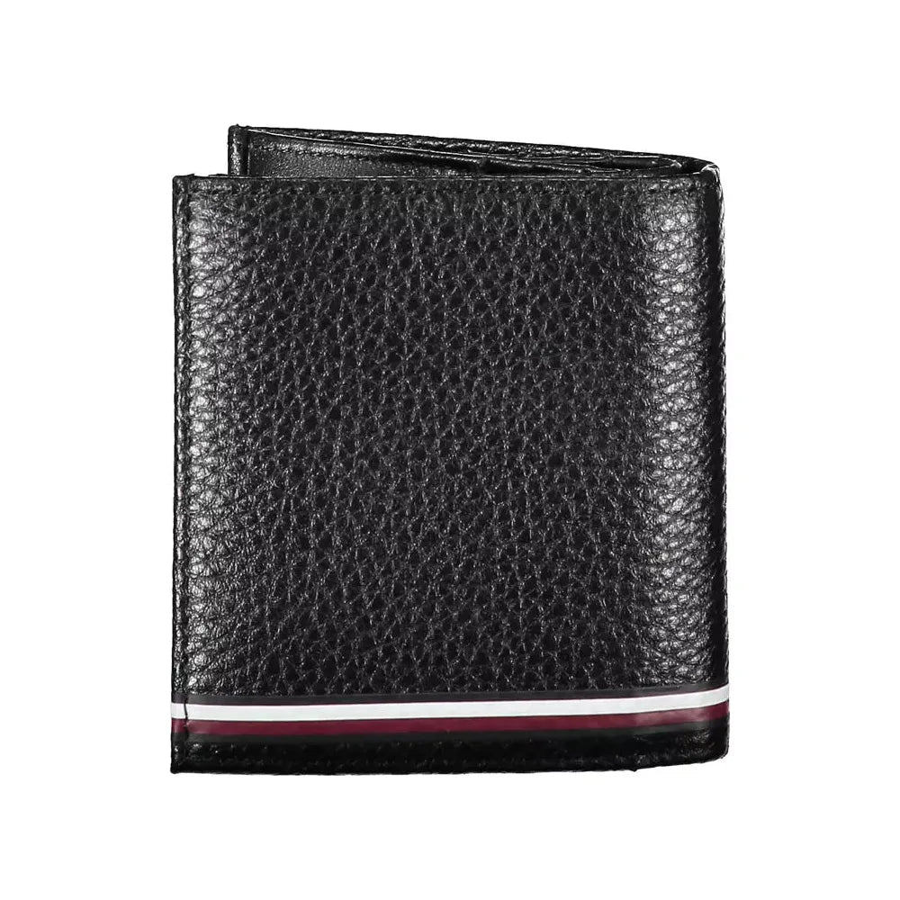 Tommy Hilfiger Black Leather Men Wallet Tommy Hilfiger