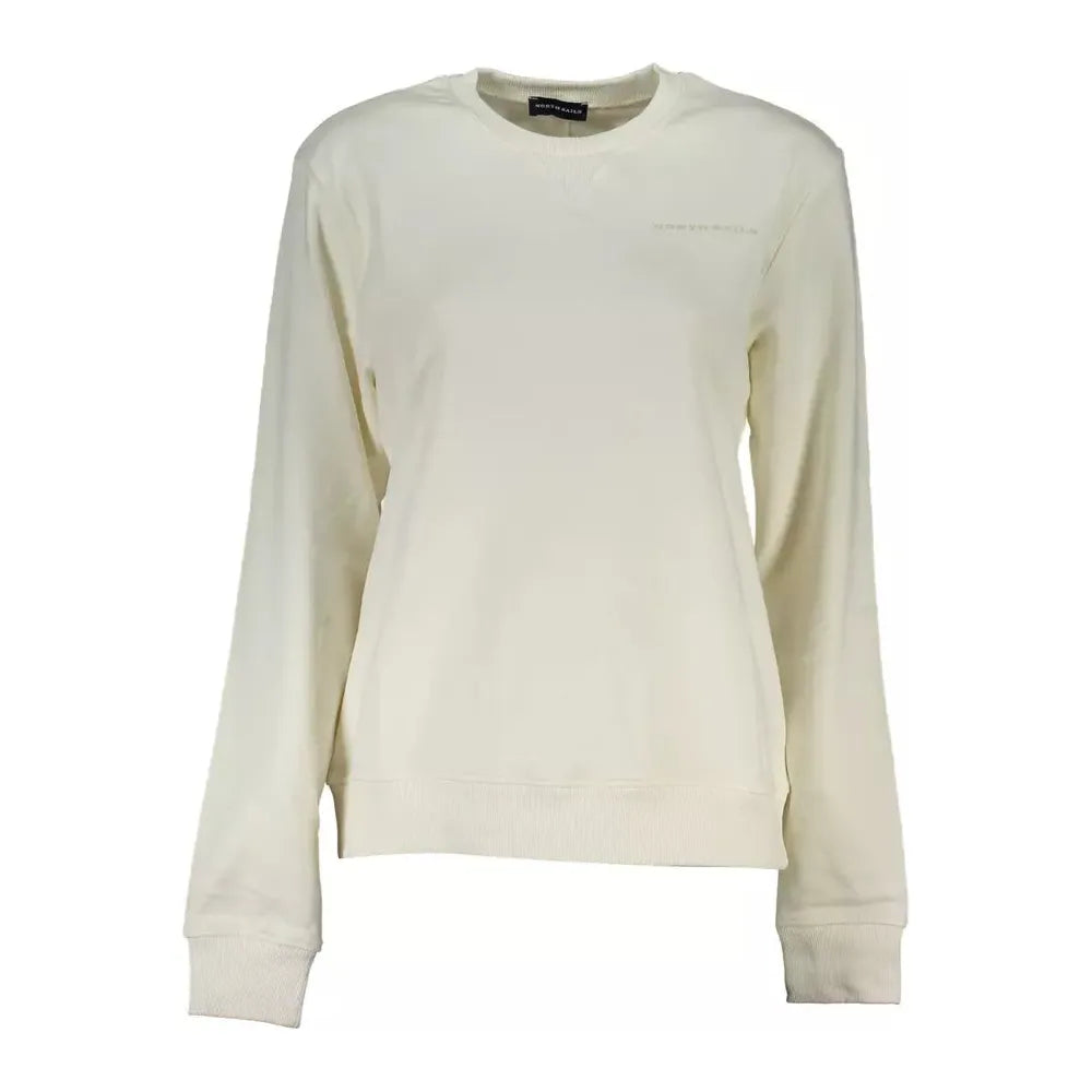 North Sails White Cotton Women Sweater North Sails