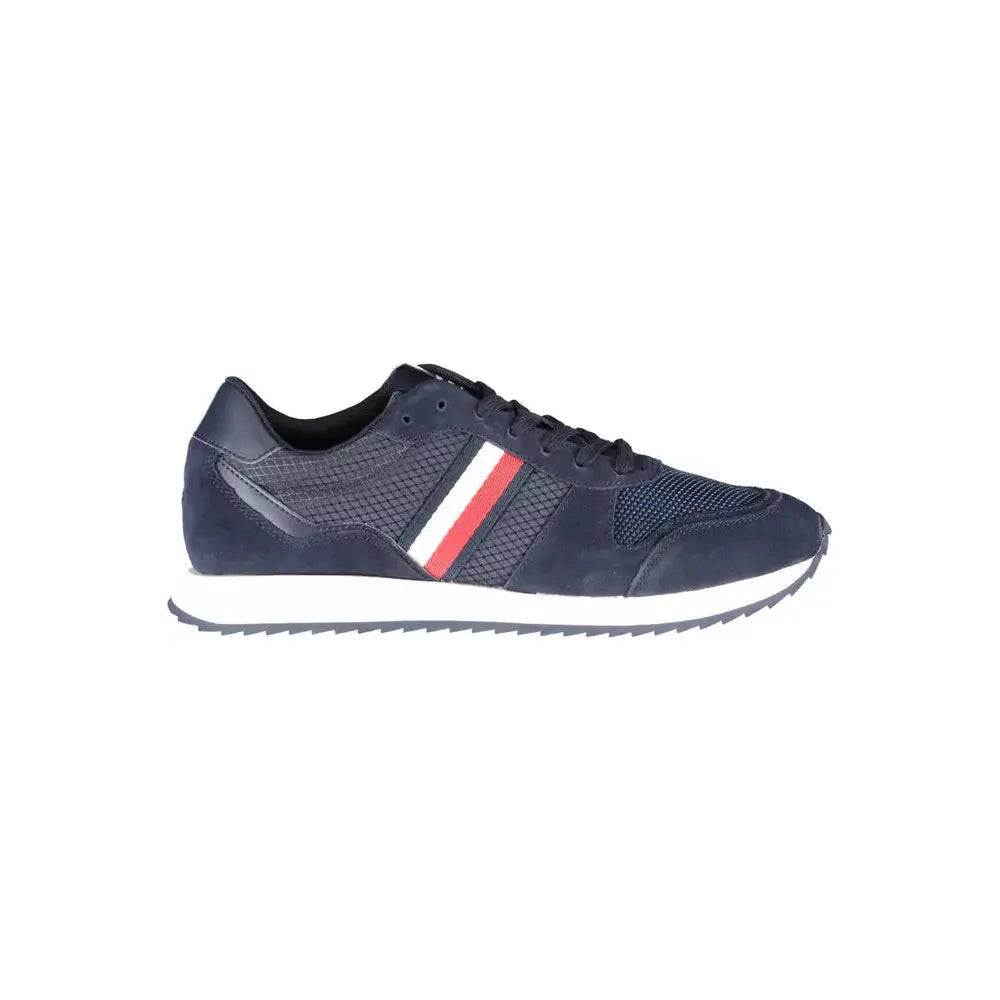 Tommy Hilfiger Blue Polyester Men Sneaker Tommy Hilfiger