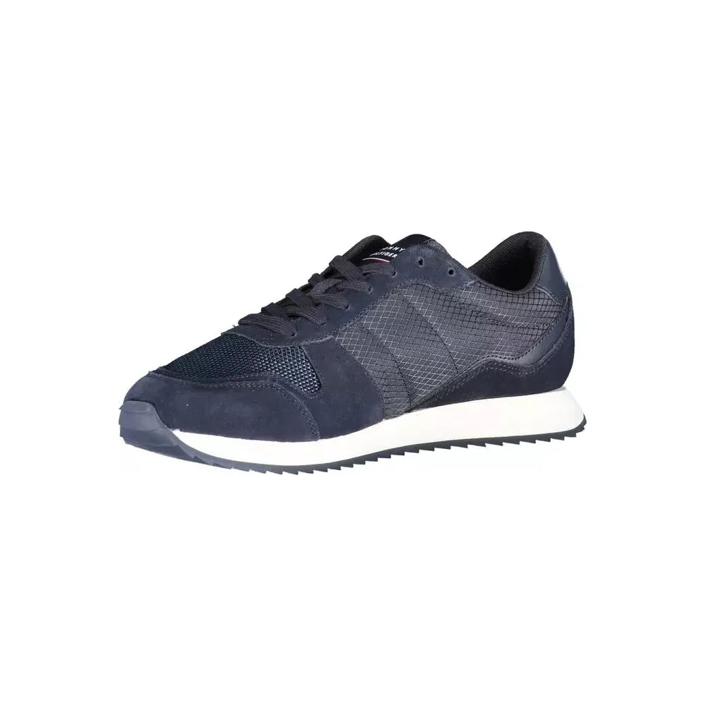 Tommy Hilfiger Blue Polyester Men Sneaker Tommy Hilfiger