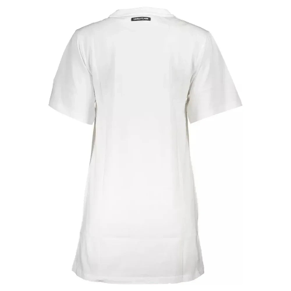 Cavalli Class White Cotton Women Dress