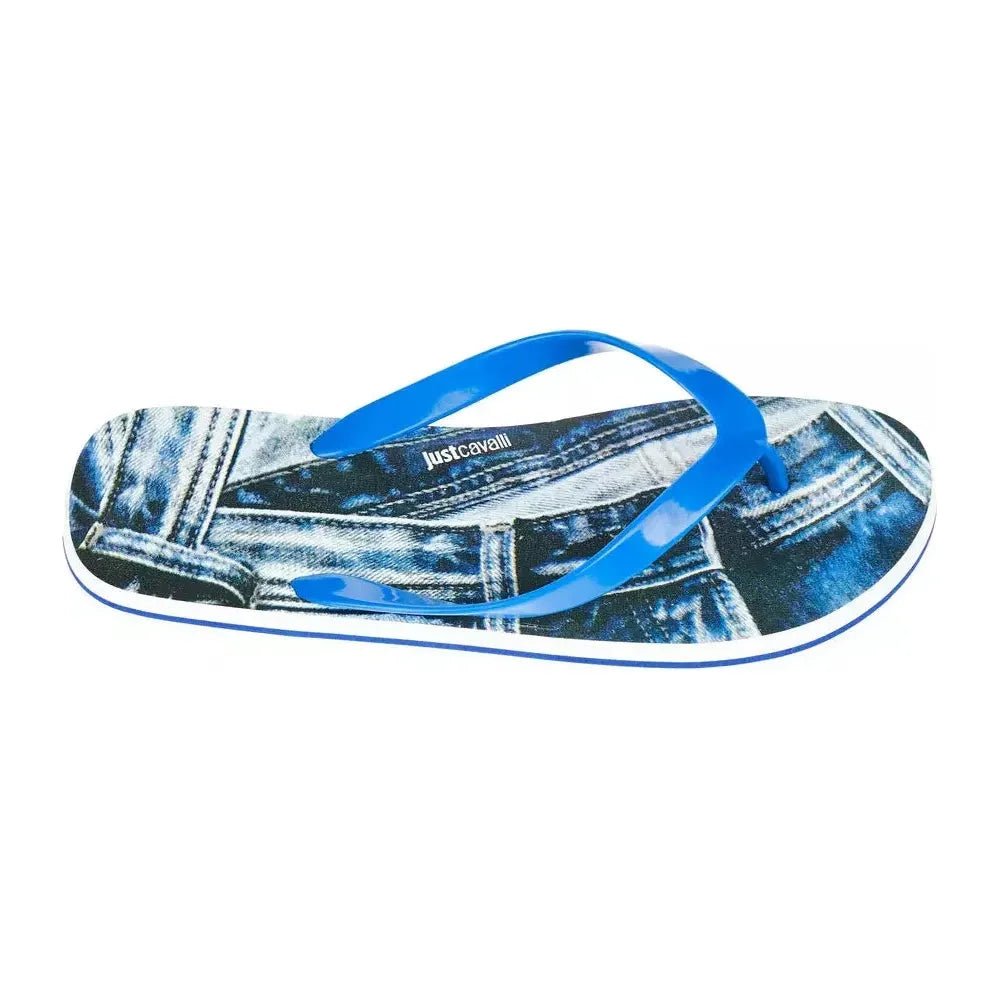 Just Cavalli Light Blue EVA Mens Sandal Just Cavalli