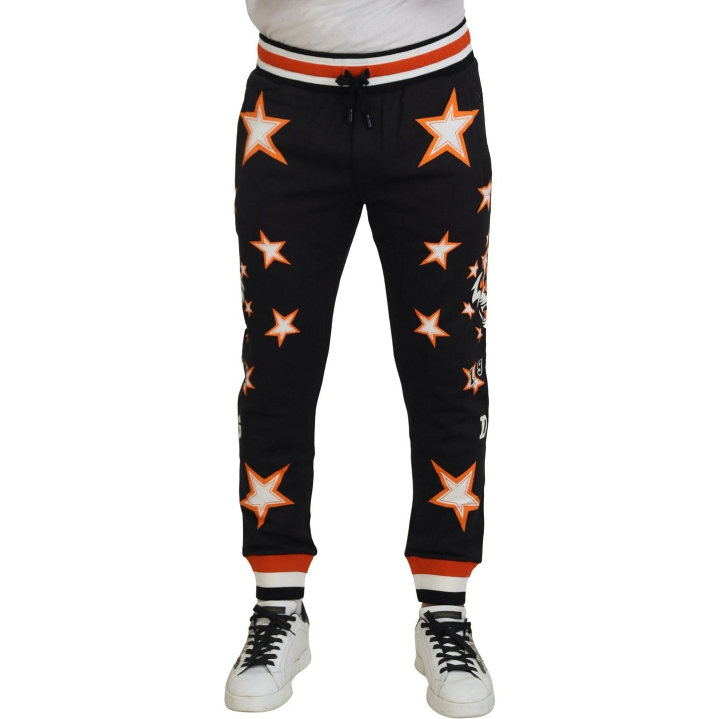 Dolce & Gabbana Elegant Black Star Casual Sweatpants Dolce & Gabbana