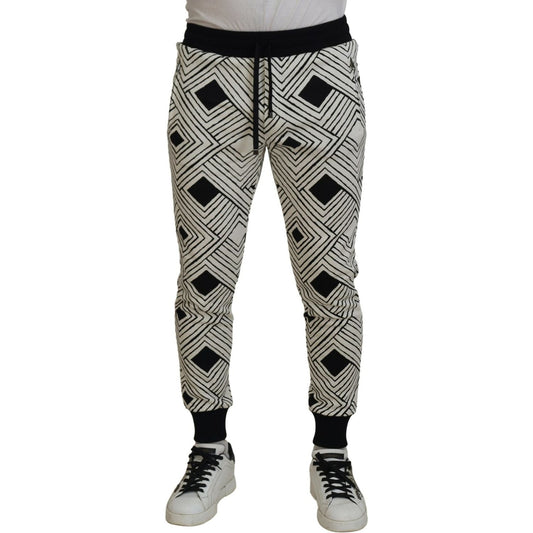 Dolce & Gabbana Elegant Monochrome Sport Sweatpants Dolce & Gabbana