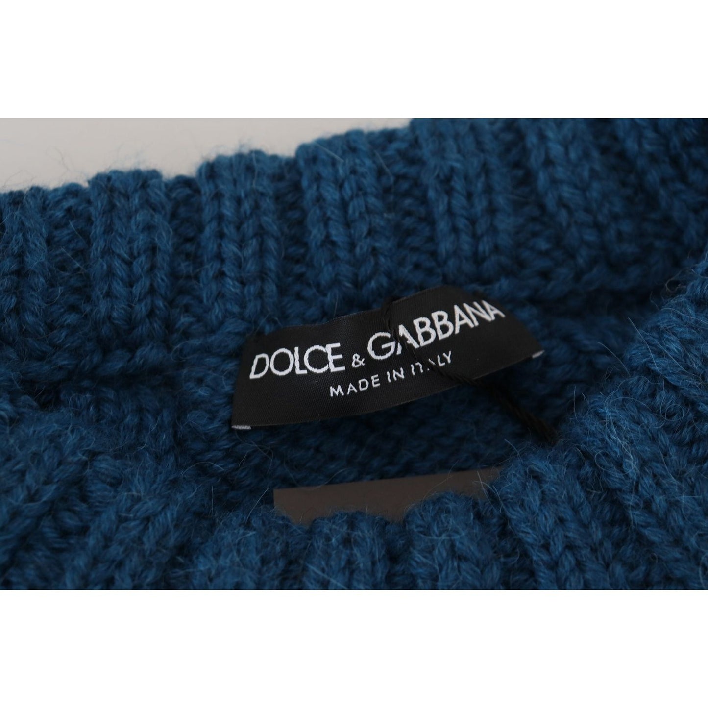 Dolce & Gabbana Elegant Blue Crewneck Sweater Dolce & Gabbana