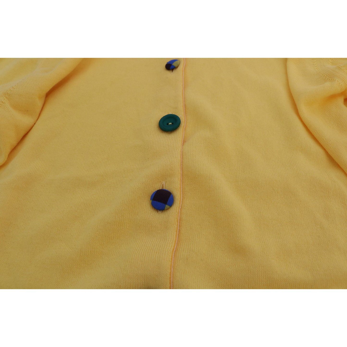 Jucca Radiant Yellow Cotton Sweater Jucca