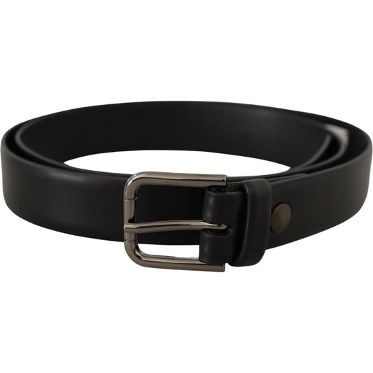 Dolce & Gabbana Elegant Black Leather Classic Belt Dolce & Gabbana