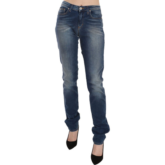 Fiorucci Blue Washed Mid Waist Slim Fit Denim Jeans 1728,67345645728,Blue,Clothing,Fiorucci,Jeans & Pants - Women - Clothing,Jeans Denim - Clothing,Material: 97% Cotton 3% Elastane,New with tags,Slim Fit Jeans - Jeans Denim - Clothing,W32,Women,Women - Cl