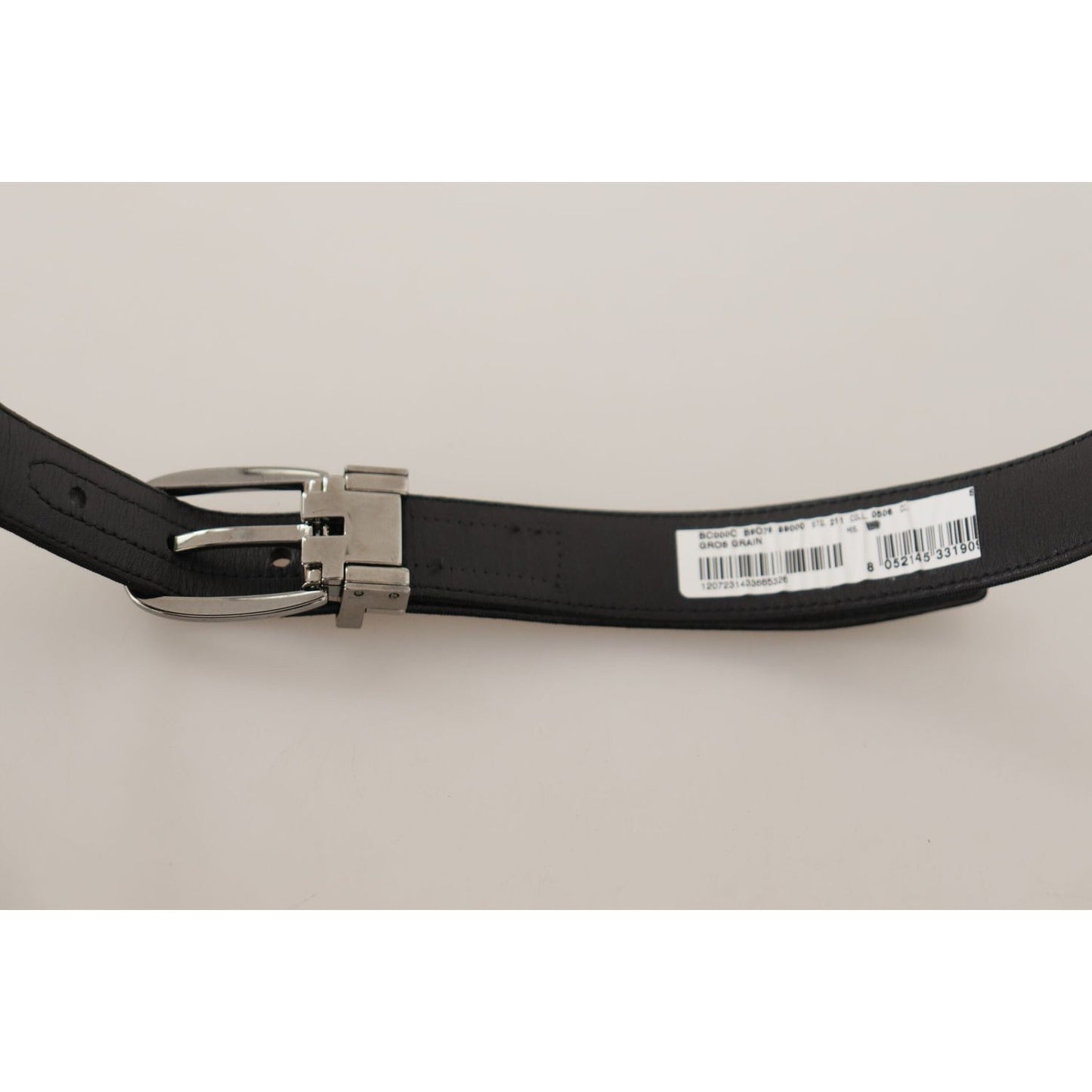 Dolce & Gabbana Elegant Black Leather Designer Belt Dolce & Gabbana