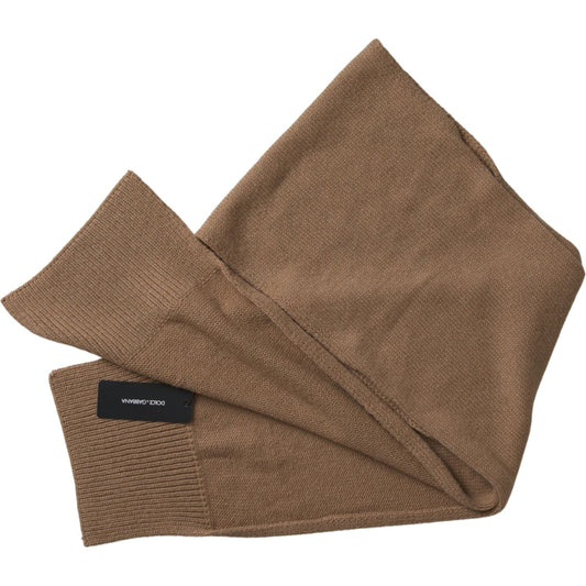 Dolce & Gabbana Elegant Camel Brown Women's Scarf Dolce & Gabbana