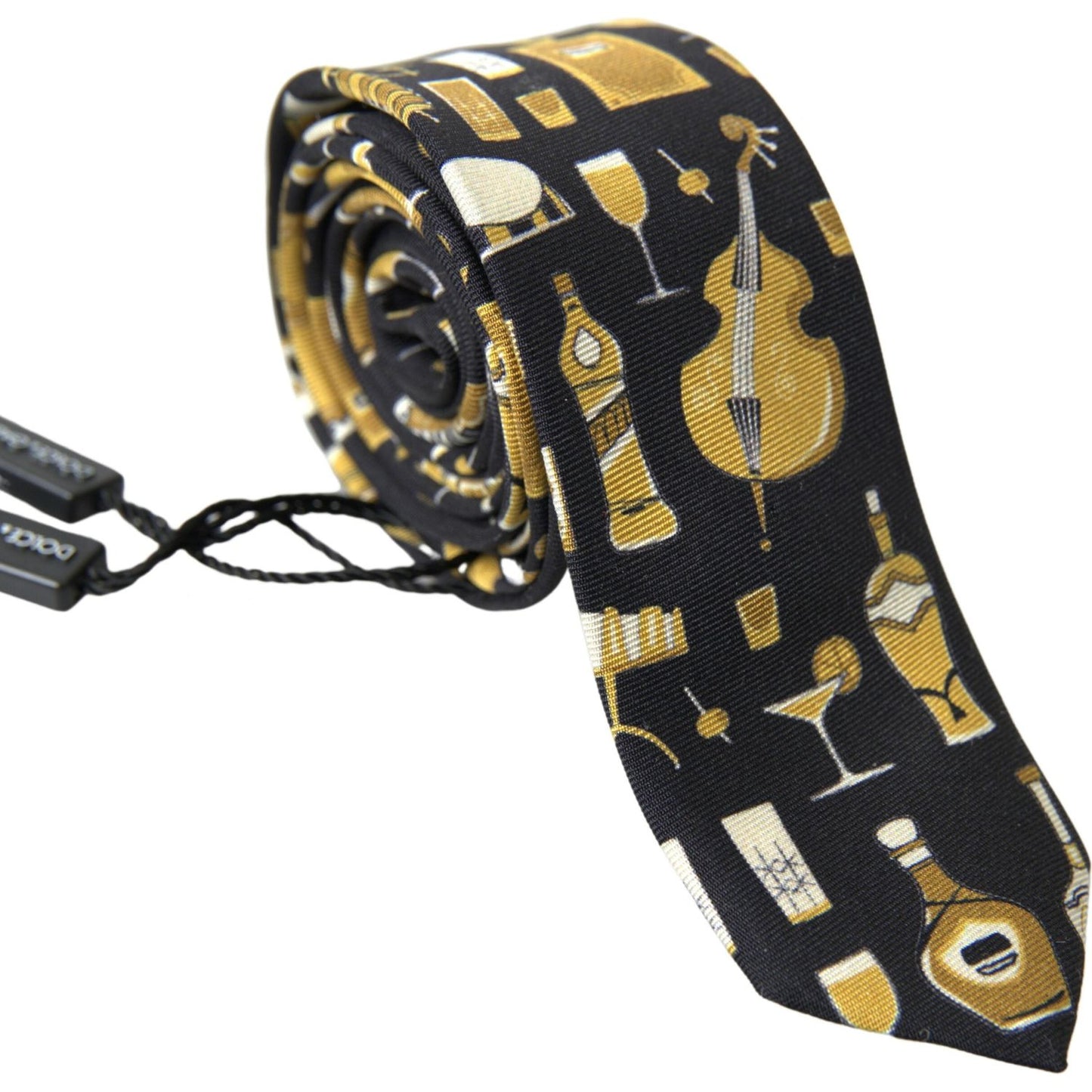 Dolce & Gabbana Exclusive Silk Tie with Musical Print Dolce & Gabbana