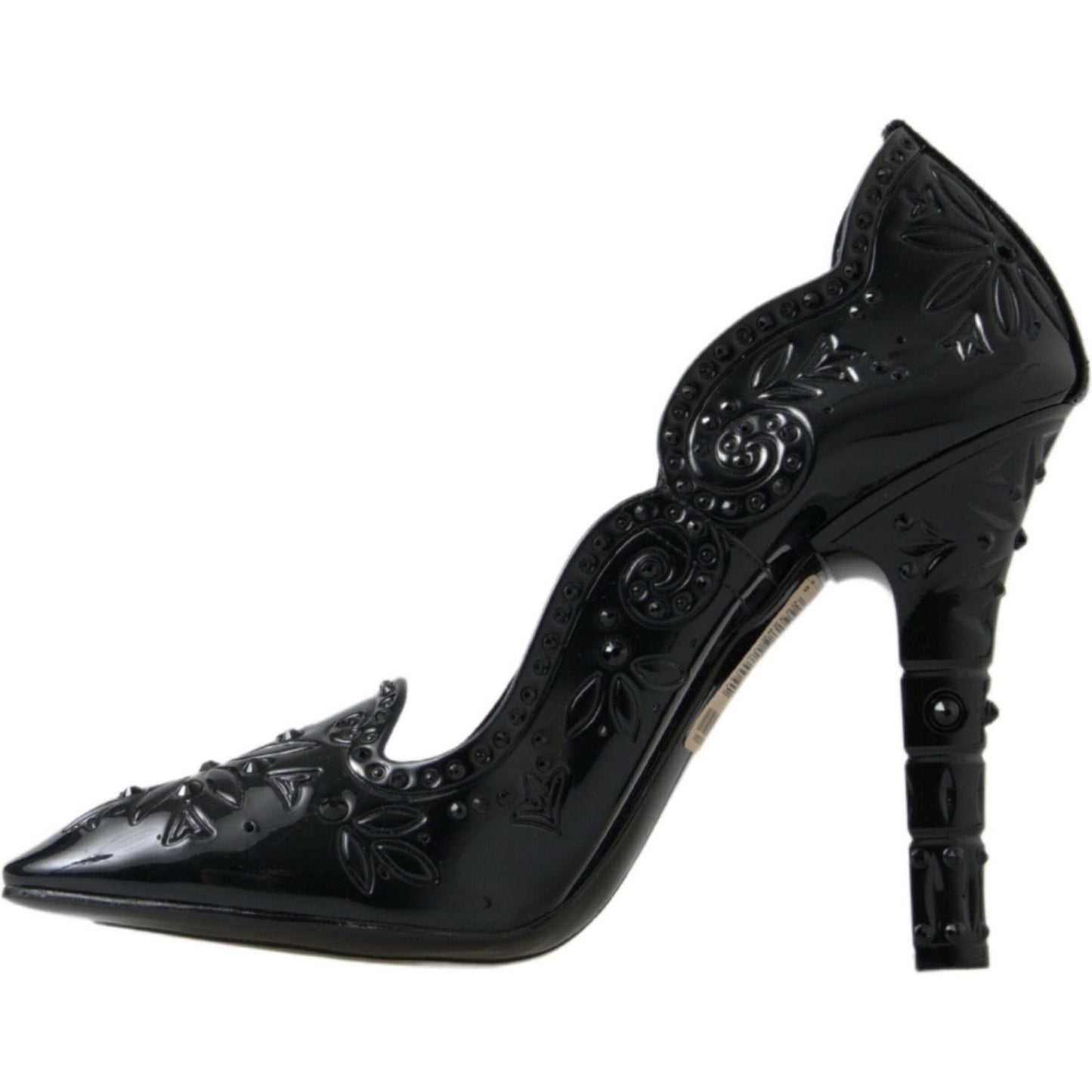 Dolce & Gabbana Elegant Black Crystal Cinderella Pumps Dolce & Gabbana