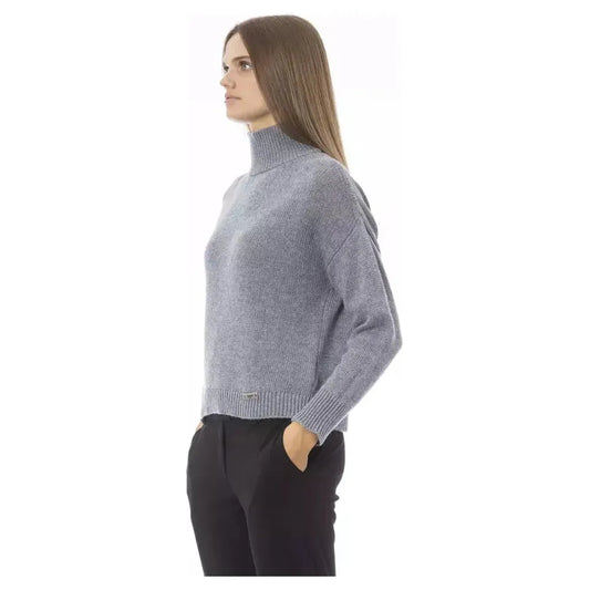 Baldinini Trend Gray Viscose Women Sweater Baldinini Trend