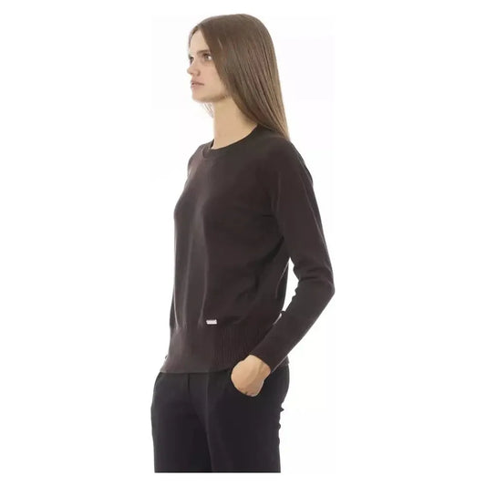 Baldinini Trend Brown Wool Women Sweater Baldinini Trend