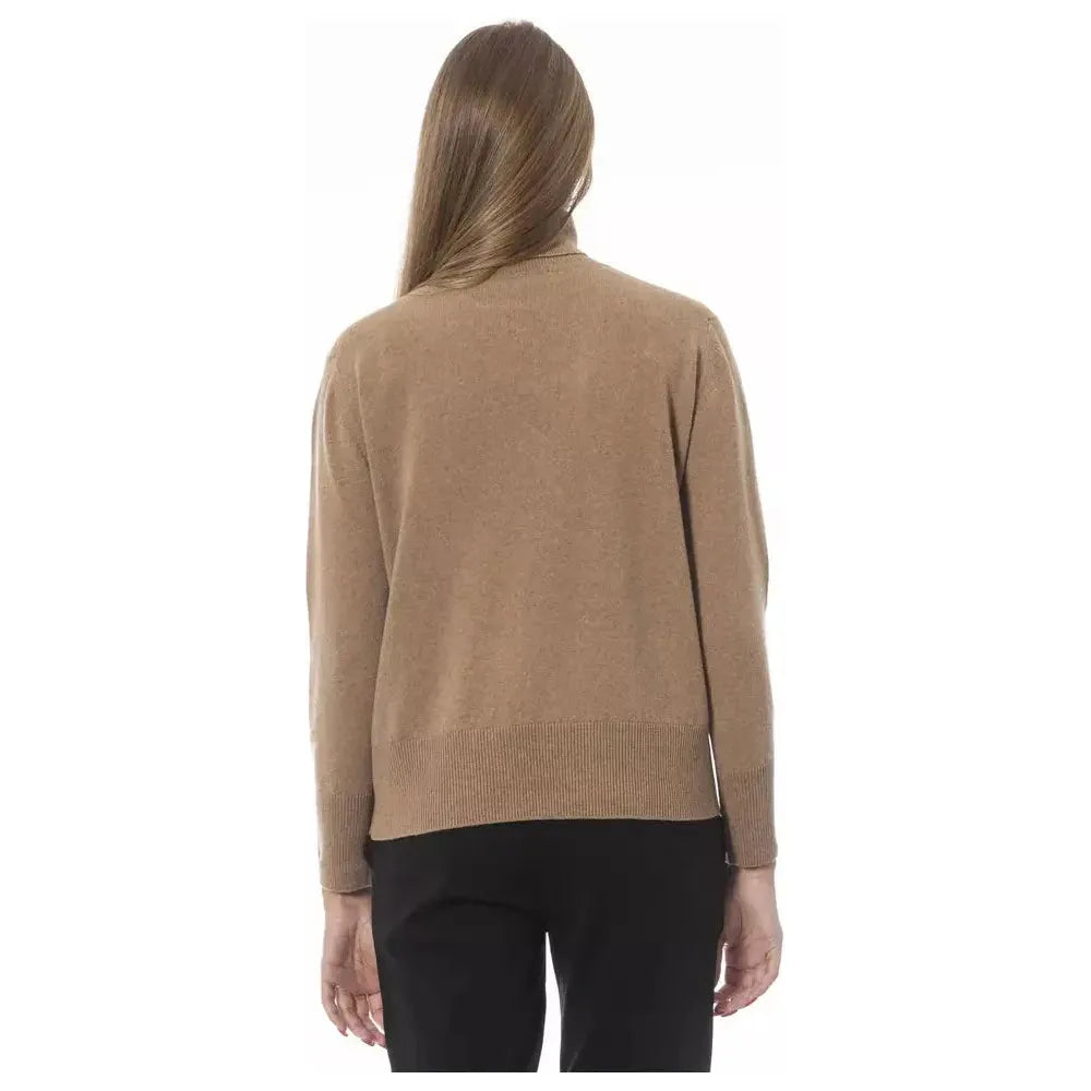 Baldinini Trend Beige Wool Women Sweater Baldinini Trend