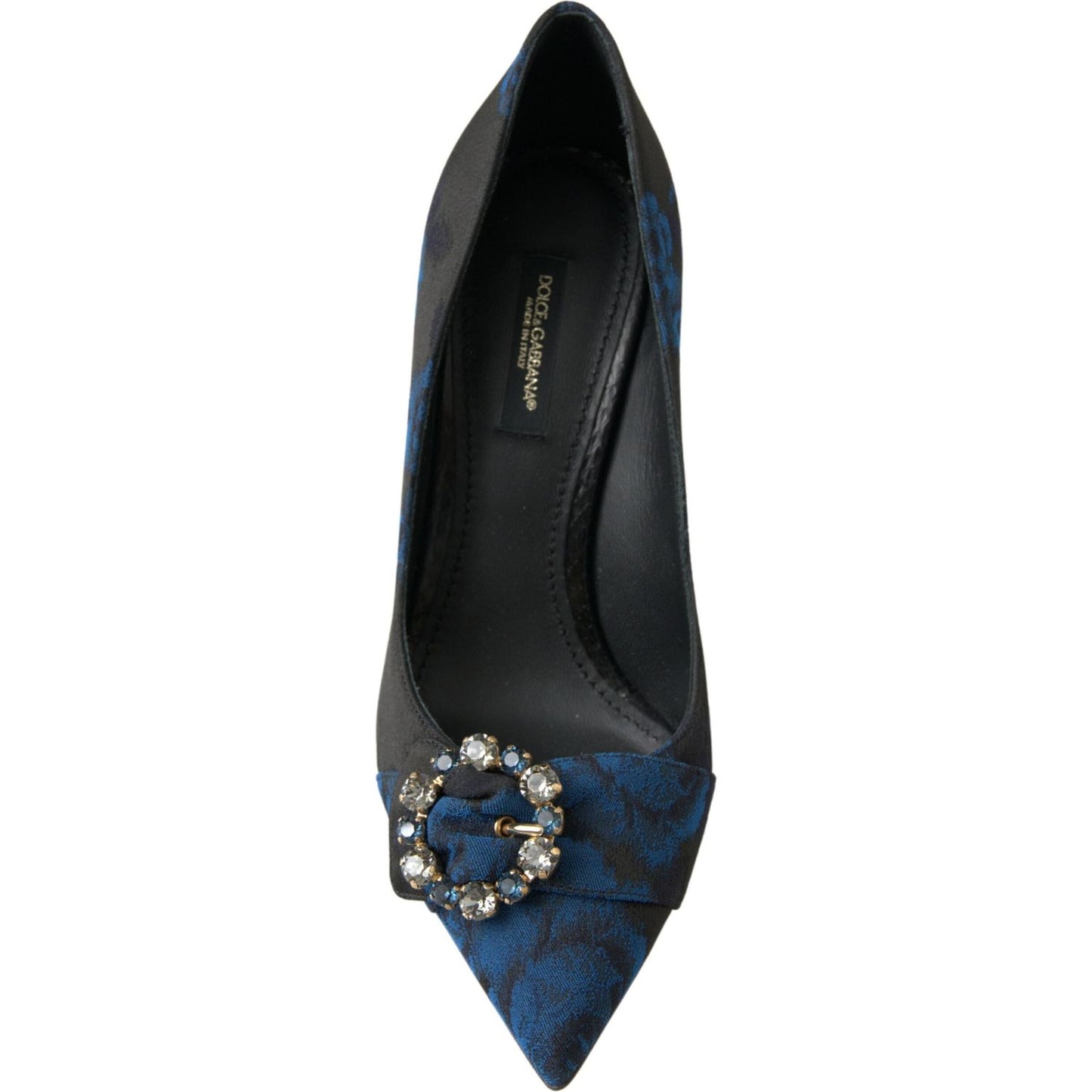 Dolce & Gabbana Elegant Blue Crystal Embellished Pumps Dolce & Gabbana