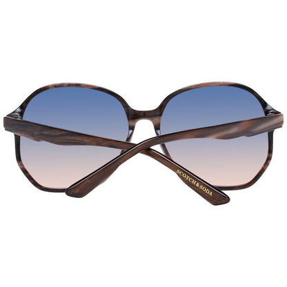 Scotch & Soda Brown Acetate Sunglasses