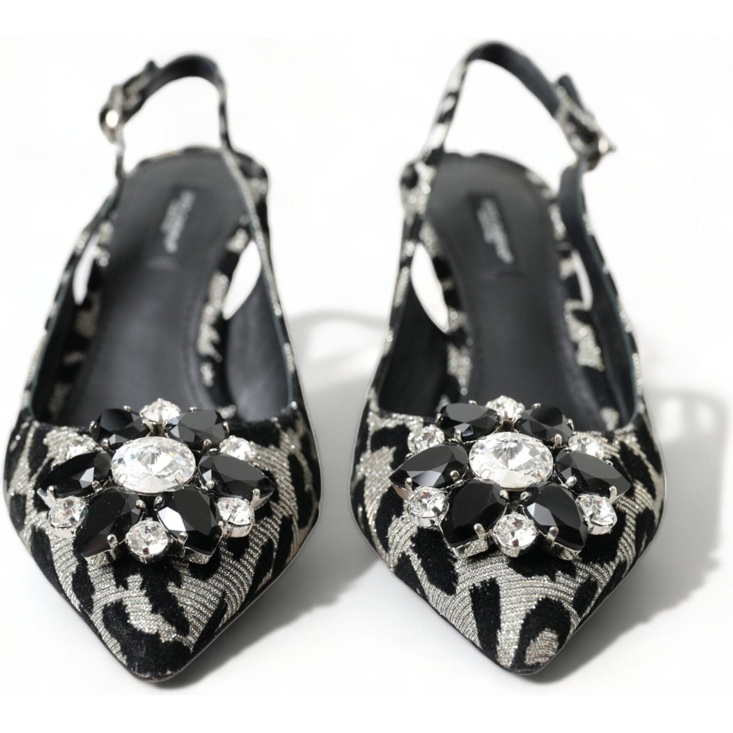 Dolce & Gabbana Crystal Leopard Slingback Heels Pumps Dolce & Gabbana