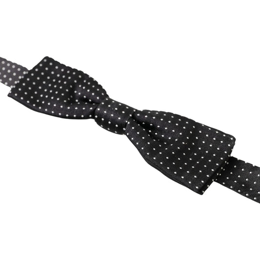 Dolce & Gabbana Elegant Silk Black Bow Tie Dolce & Gabbana