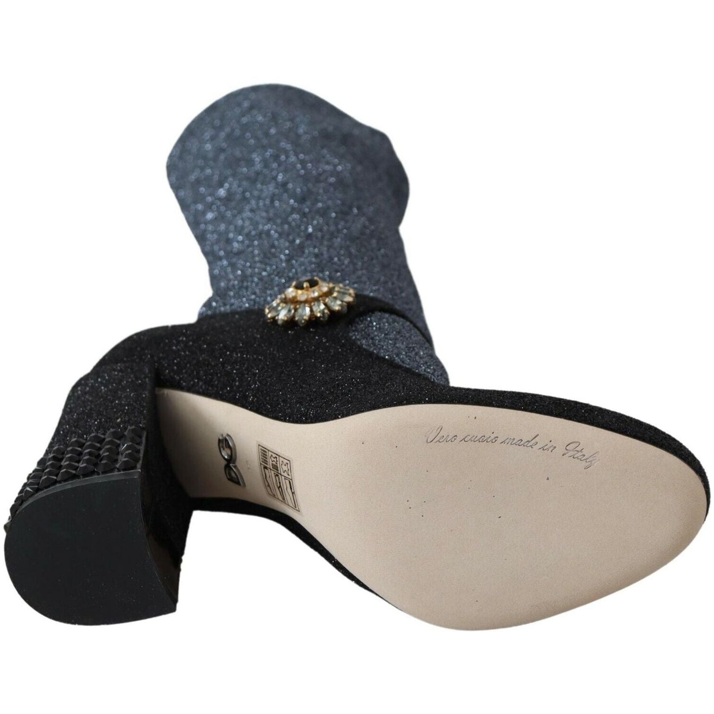 Dolce & Gabbana Glamorous Crystal-Embellished Booties Dolce & Gabbana