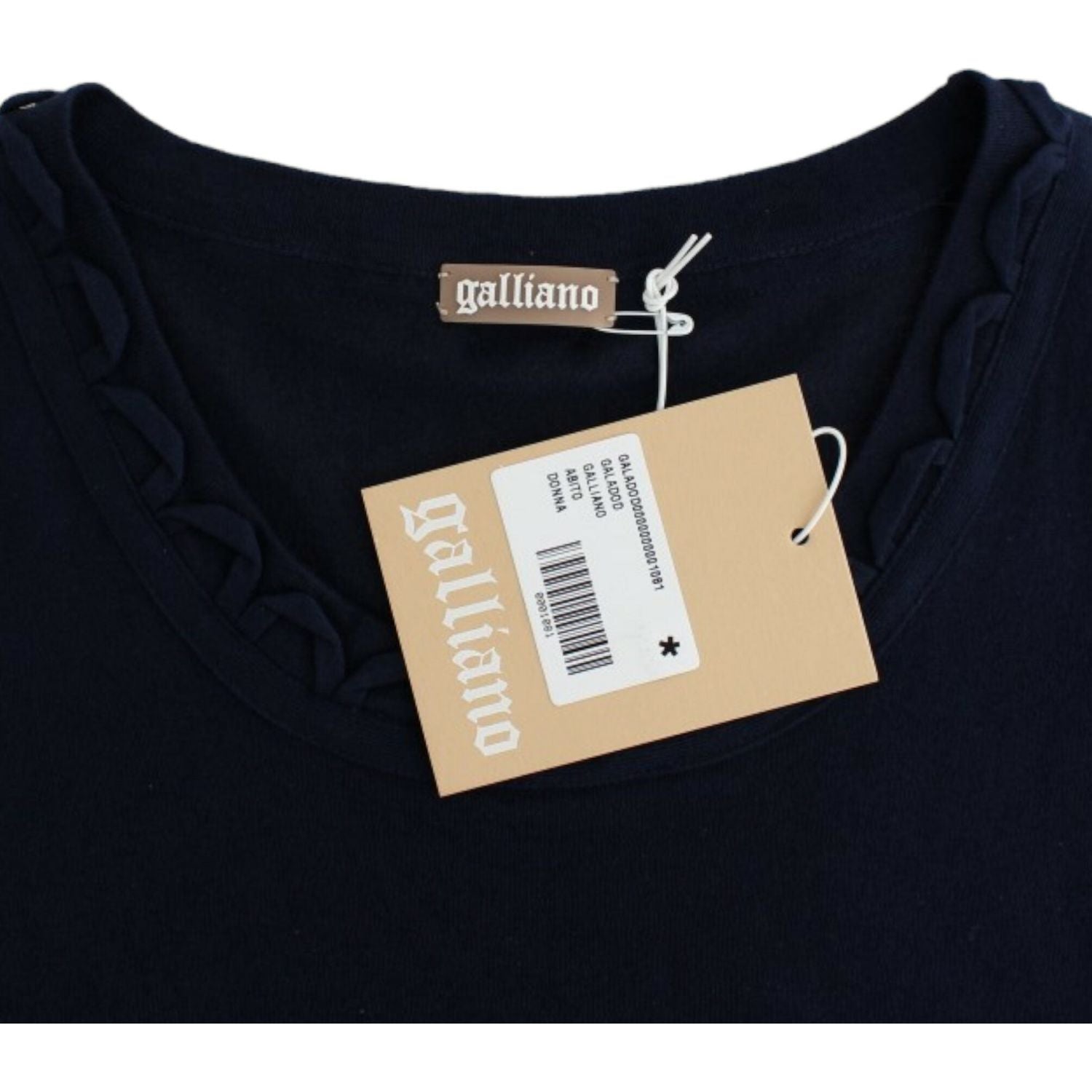 John Galliano Blue cotton jersey dress