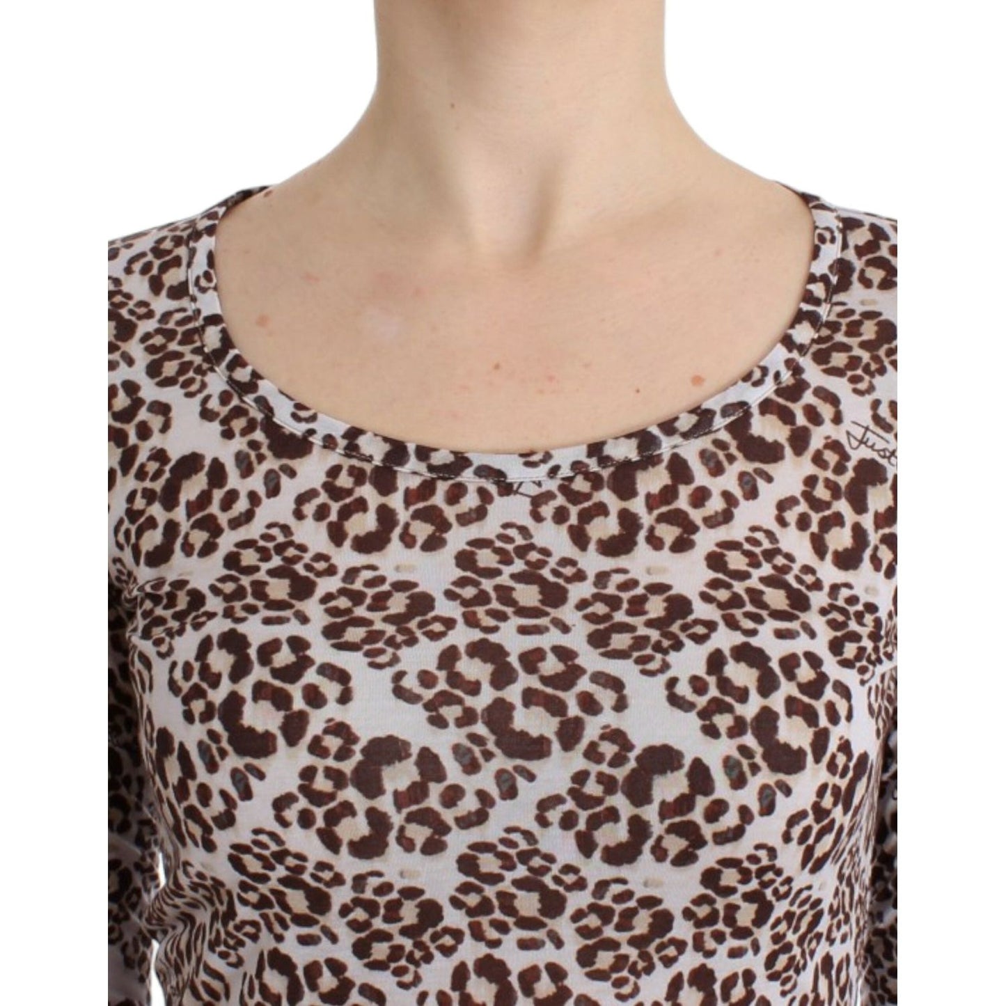 Cavalli Elegant Floral Lace Longsleeve Top Cavalli