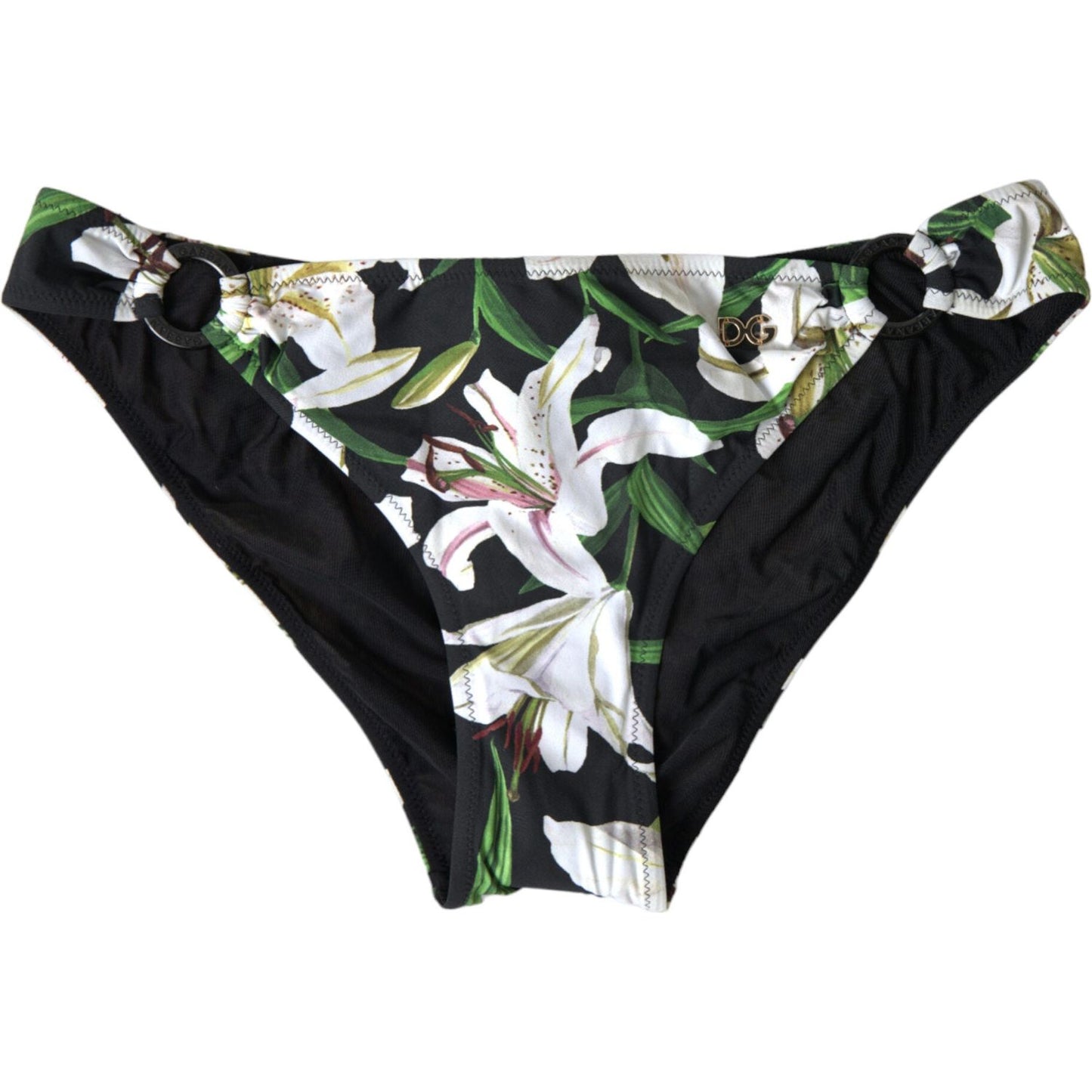 Dolce & Gabbana Elegant Floral Print Bikini Bottoms - Swim In Style Dolce & Gabbana