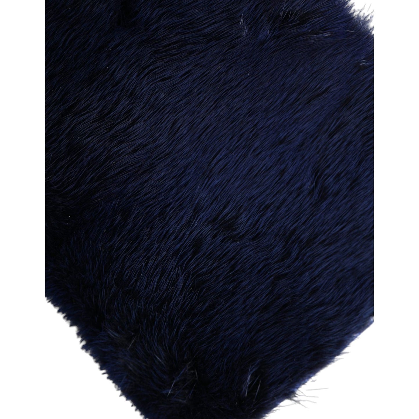 Dolce & Gabbana Exquisite Blue Mink Fur Shoulder Bag Dolce & Gabbana