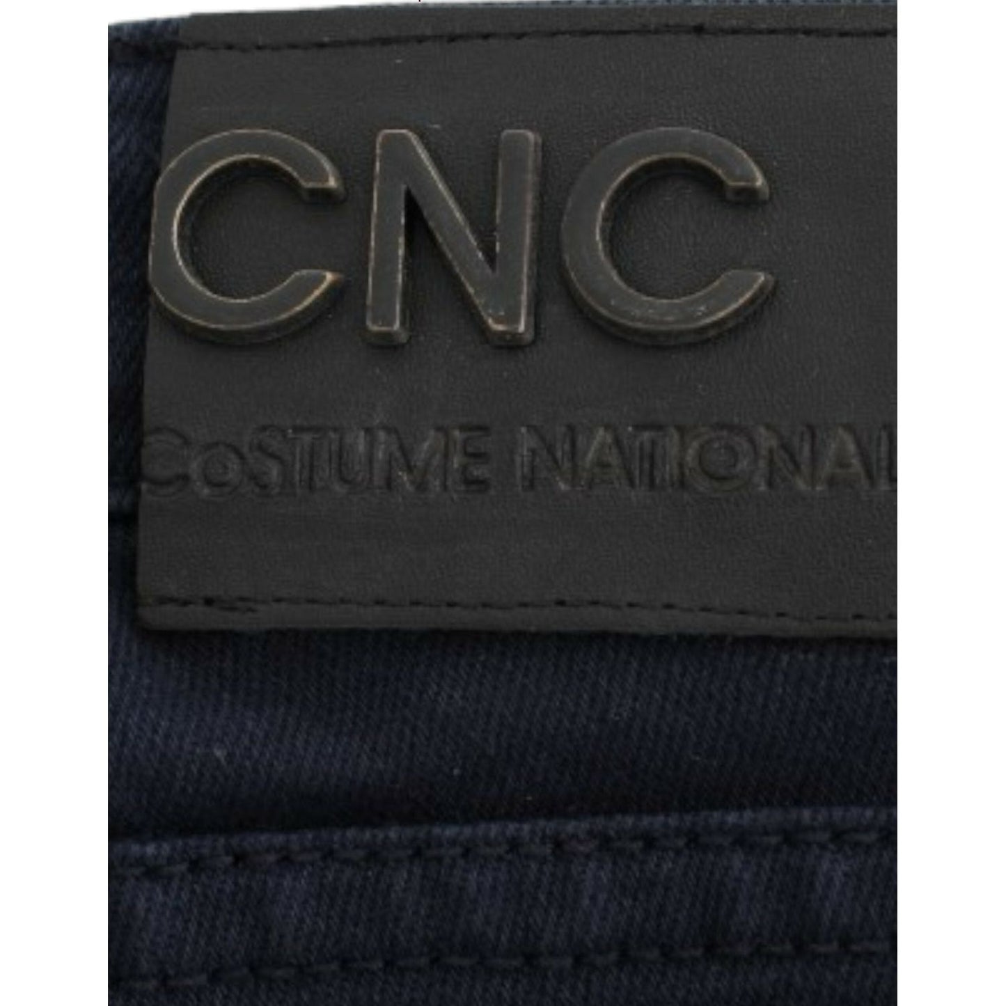 Costume National Chic Blue Straight Leg Denim Delight Costume National