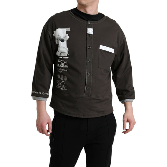 Dolce & Gabbana Elegant Cotton Crew Neck Pullover Dolce & Gabbana