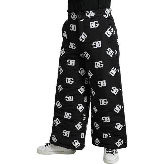 Dolce & Gabbana Elegant Wide Leg Signature Print Pants Dolce & Gabbana