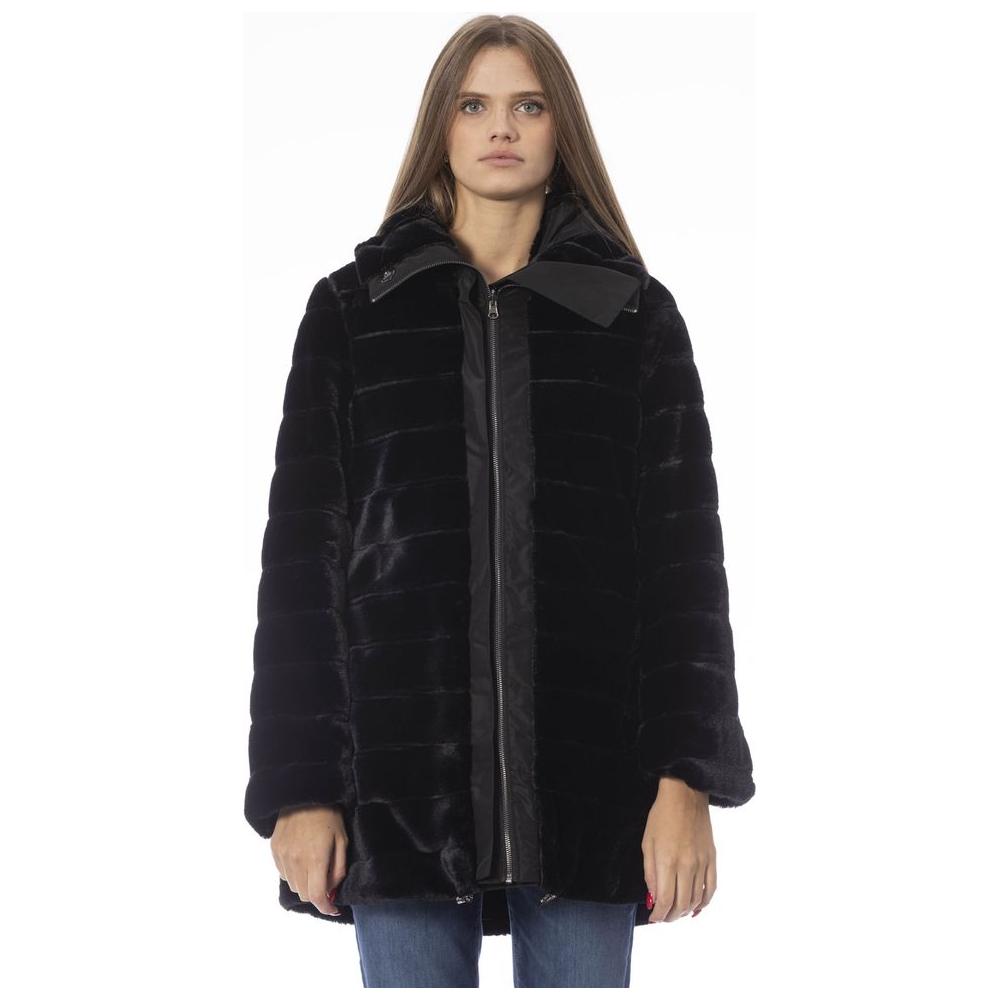 Baldinini Trend Black Polyester Women Jacket Baldinini Trend