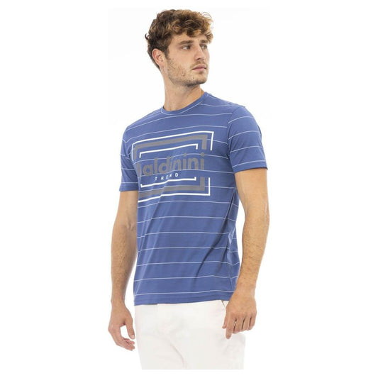 Baldinini Trend Blue Cotton Men T-Shirt Baldinini Trend