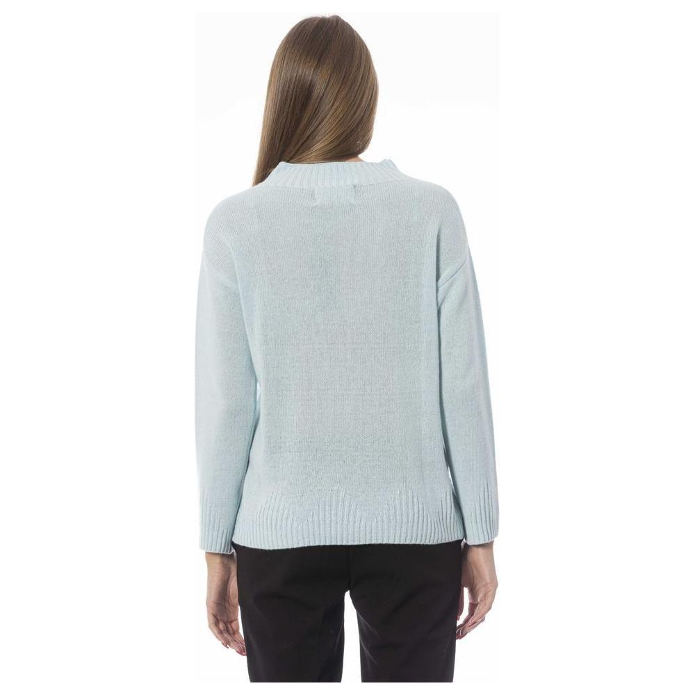 Baldinini Trend Light Blue Cashmere Women Sweater Baldinini Trend