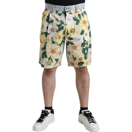 Dolce & Gabbana Multicolor Floral Cotton Bermuda Shorts Dolce & Gabbana