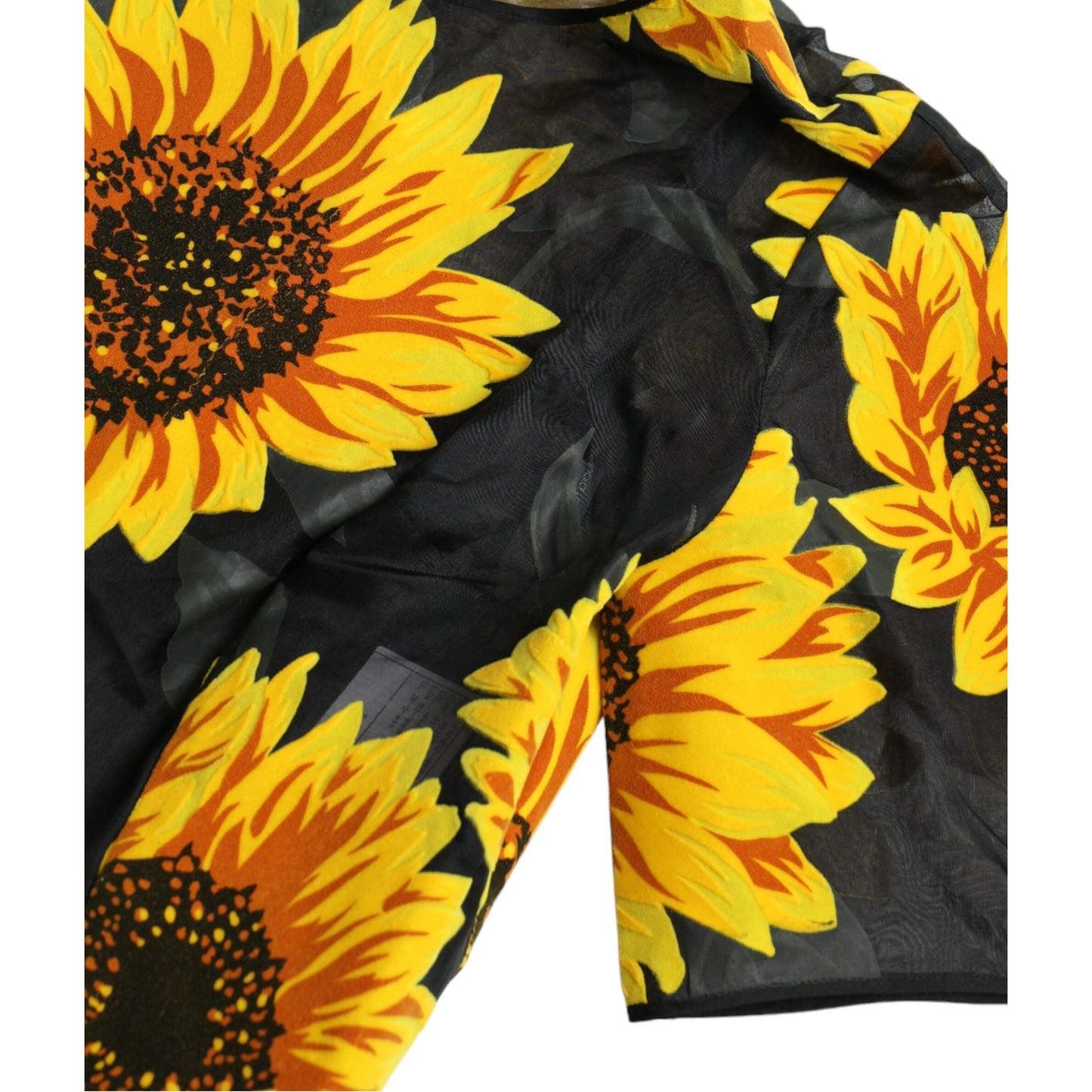 Dolce & Gabbana Summery Sunflower A-Line Midi Dress Dolce & Gabbana