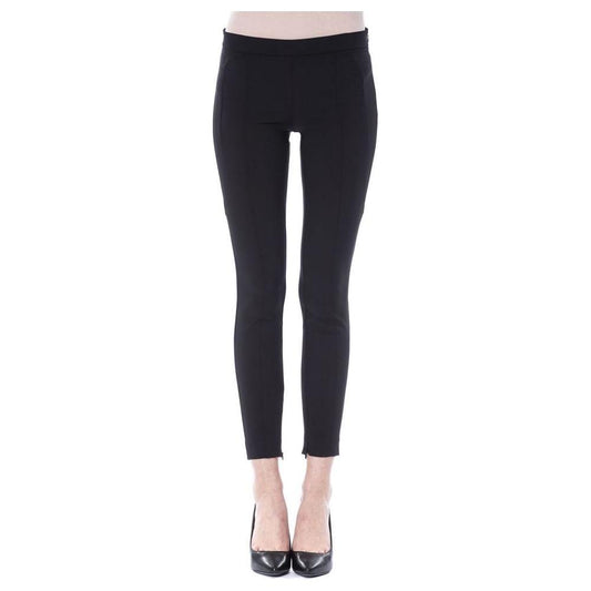 BYBLOS Black Polyester Women Skinny Pant BYBLOS